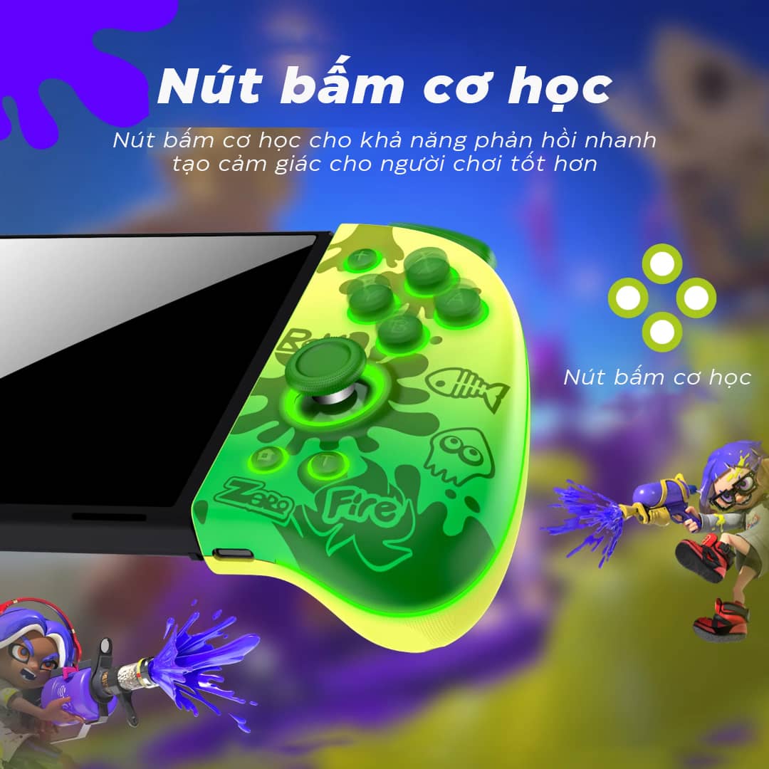 Tay cầm chơi game không dây IINE Neptune Mechanical Joypad Cho Nintendo Swtich/Lite/OLED Màu Đen L761