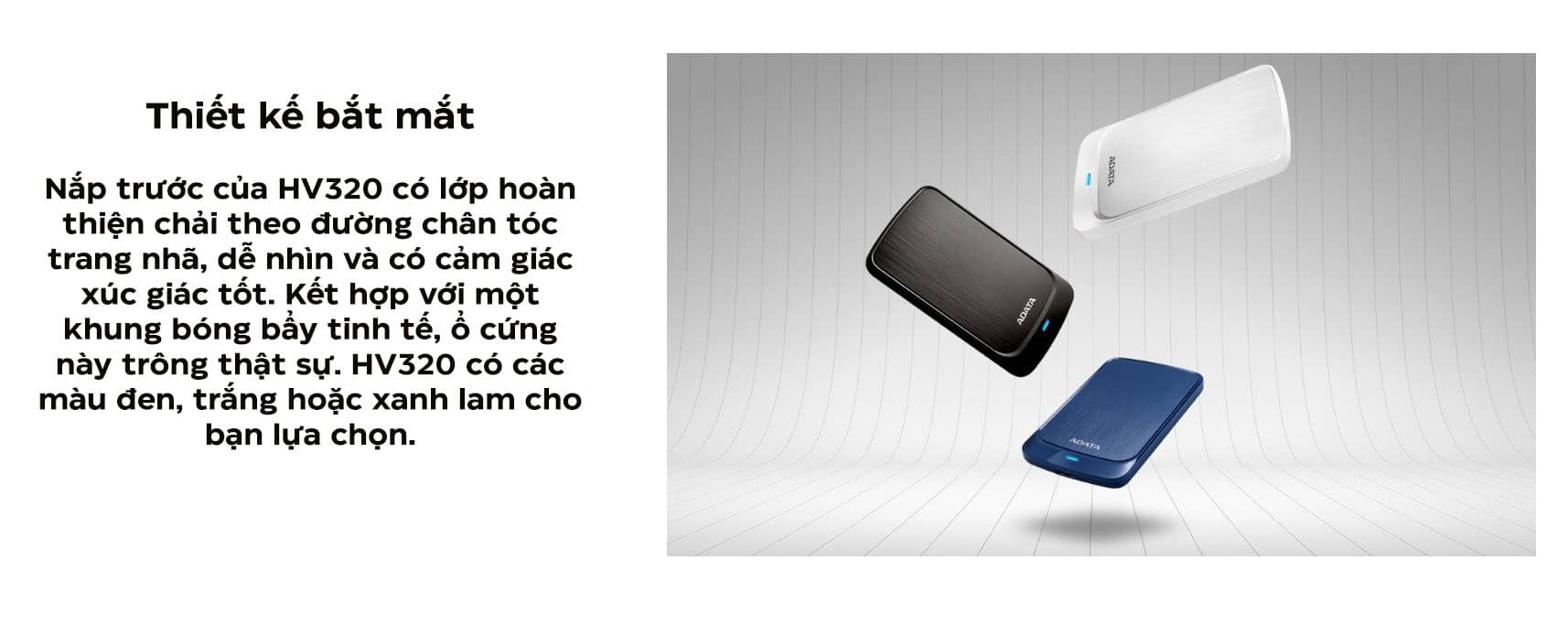 Ổ cứng di động Adata HV320 1TB màu xanh (AHV320-1TU31-CBK)