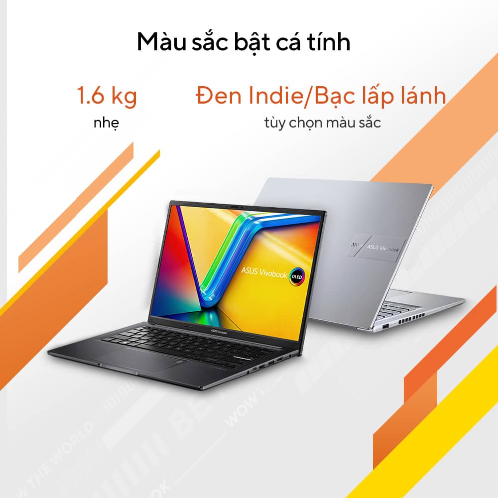 Laptop Asus VivoBook M1405YA-KM047W (R5 7530U/8GB RAM/512GB SSD/14 Oled/Win11/Bạc)