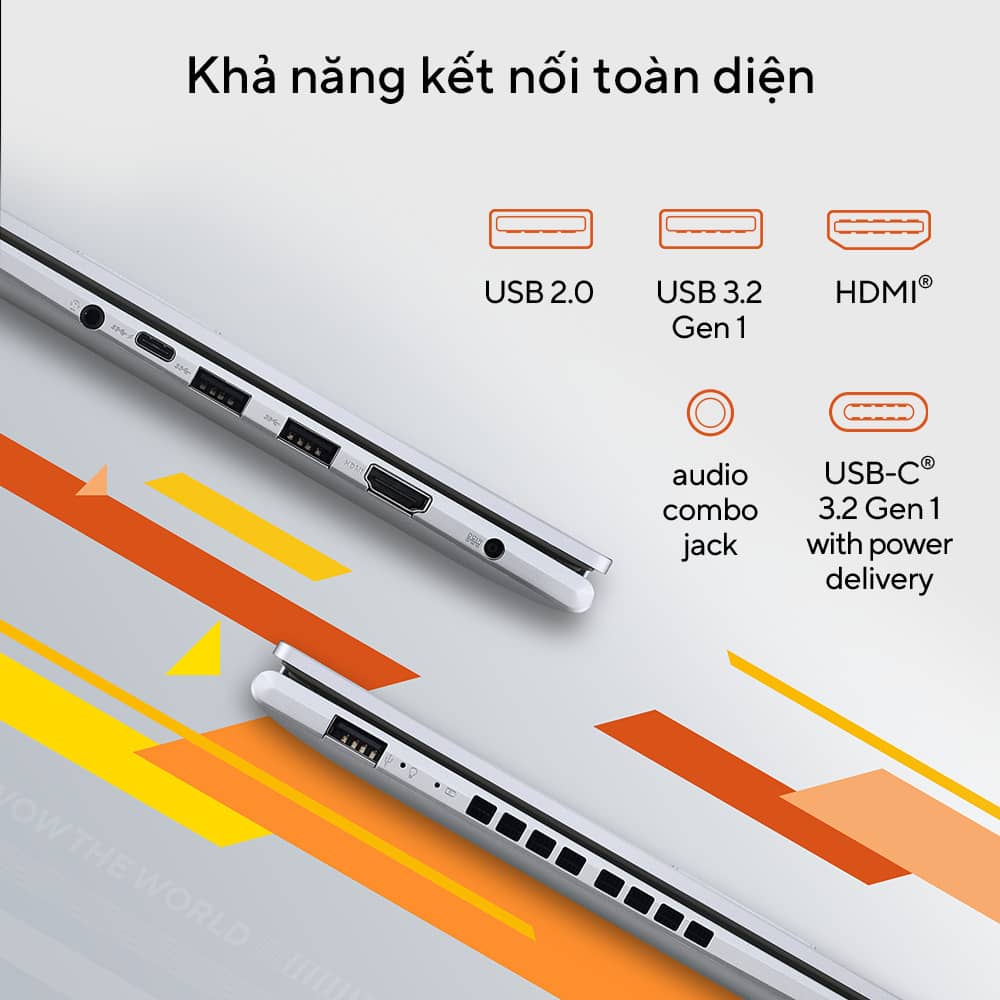 Laptop Asus VivoBook M1405YA-KM047W (R5 7530U/8GB RAM/512GB SSD/14 Oled/Win11/Bạc)