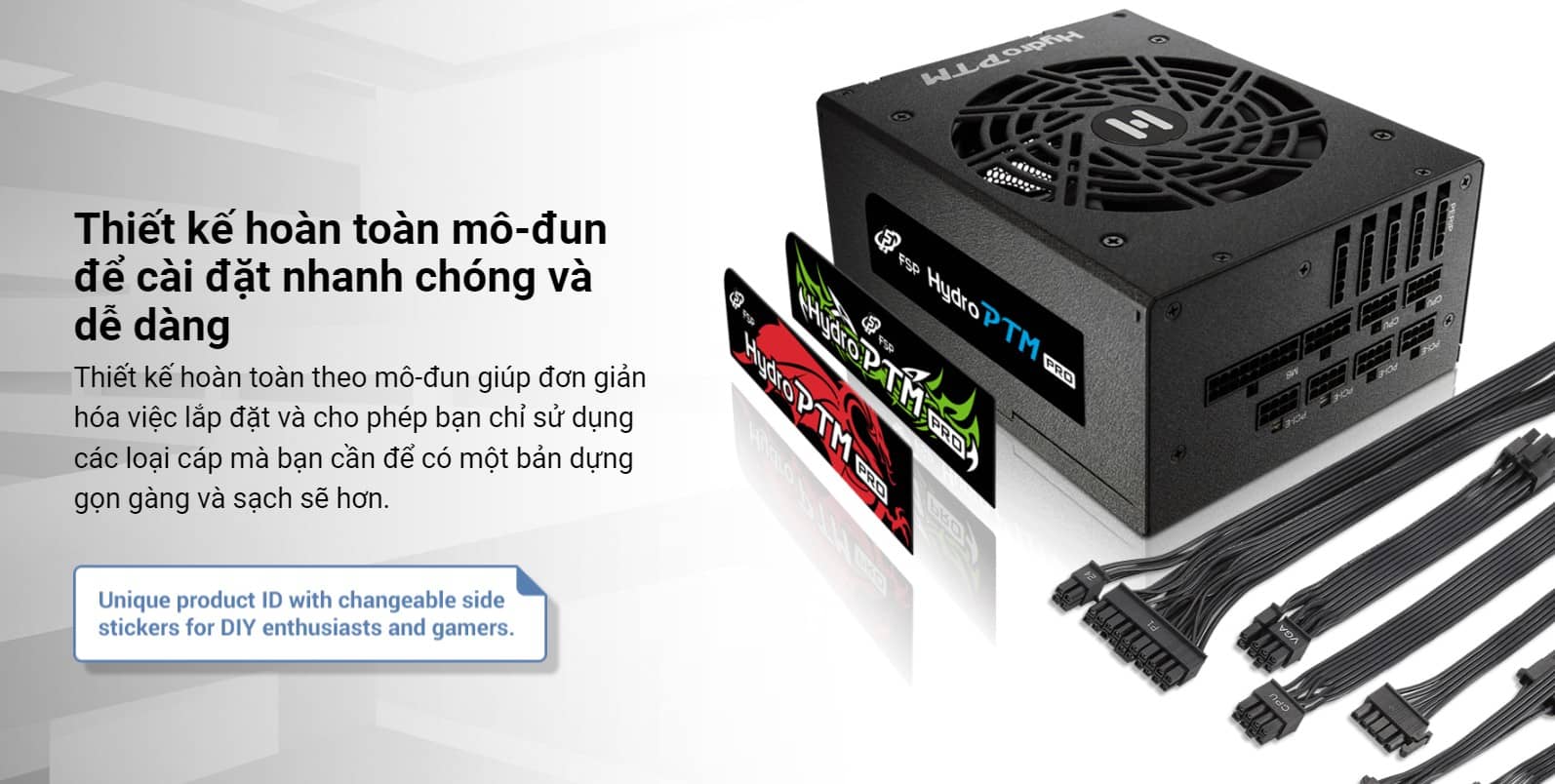 Nguồn FSP Power Supply Model HPT2-1000M / PPA10A2802 1000W ( 80 Plus Platinum/ Màu Đen)