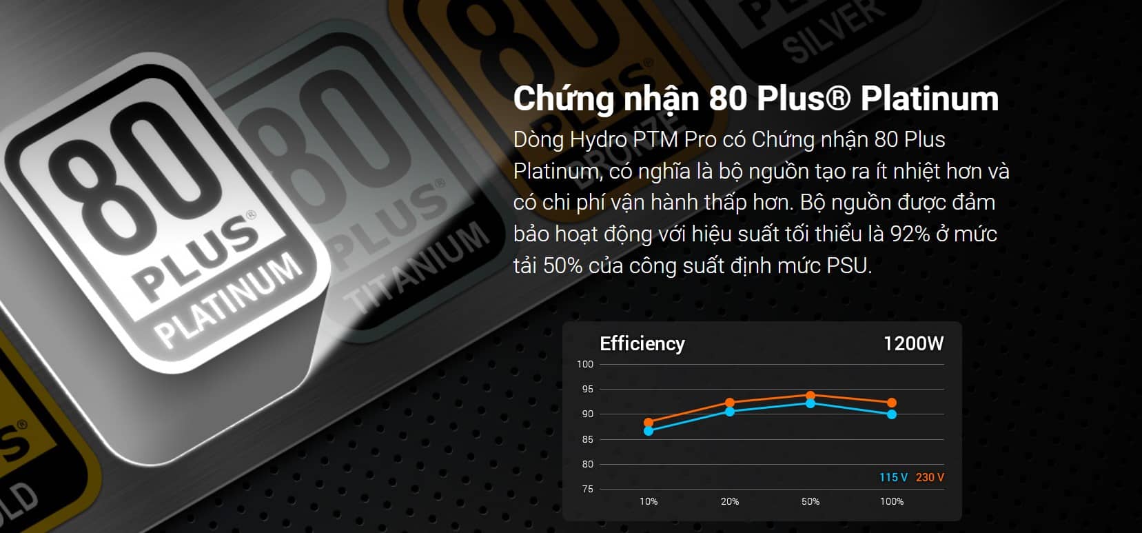 Nguồn FSP Power Supply Model HPT2-1000M / PPA10A2802 1000W ( 80 Plus Platinum/ Màu Đen)