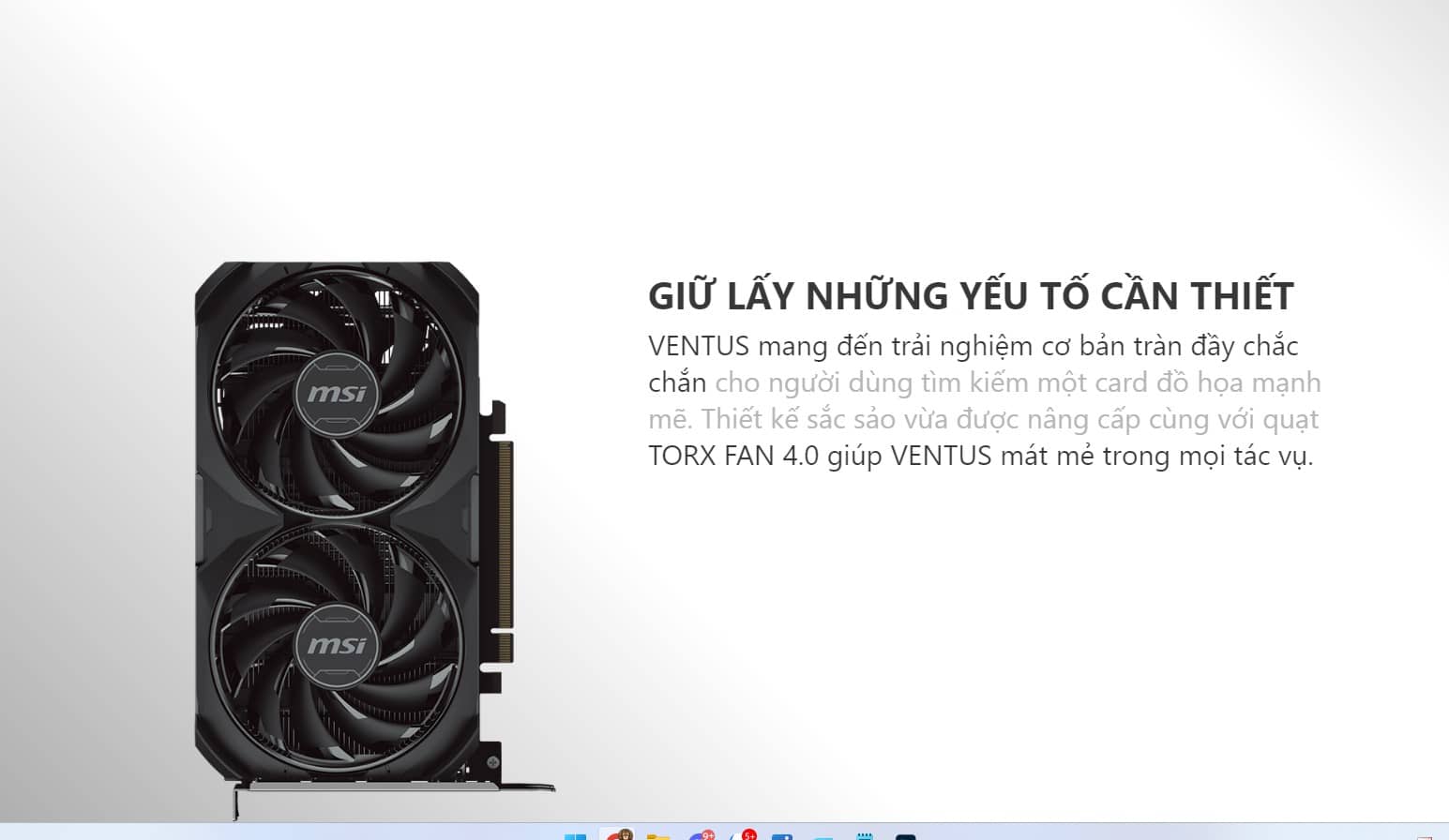 Card màn hình MSI RTX 4060 VENTUS 2X BLACK 8G OC