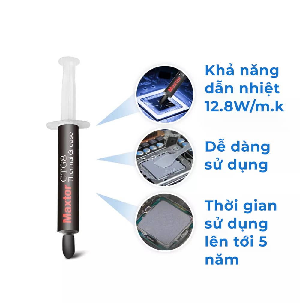 Keo Tản Nhiệt Maxtor CTG8 - 4 gram
