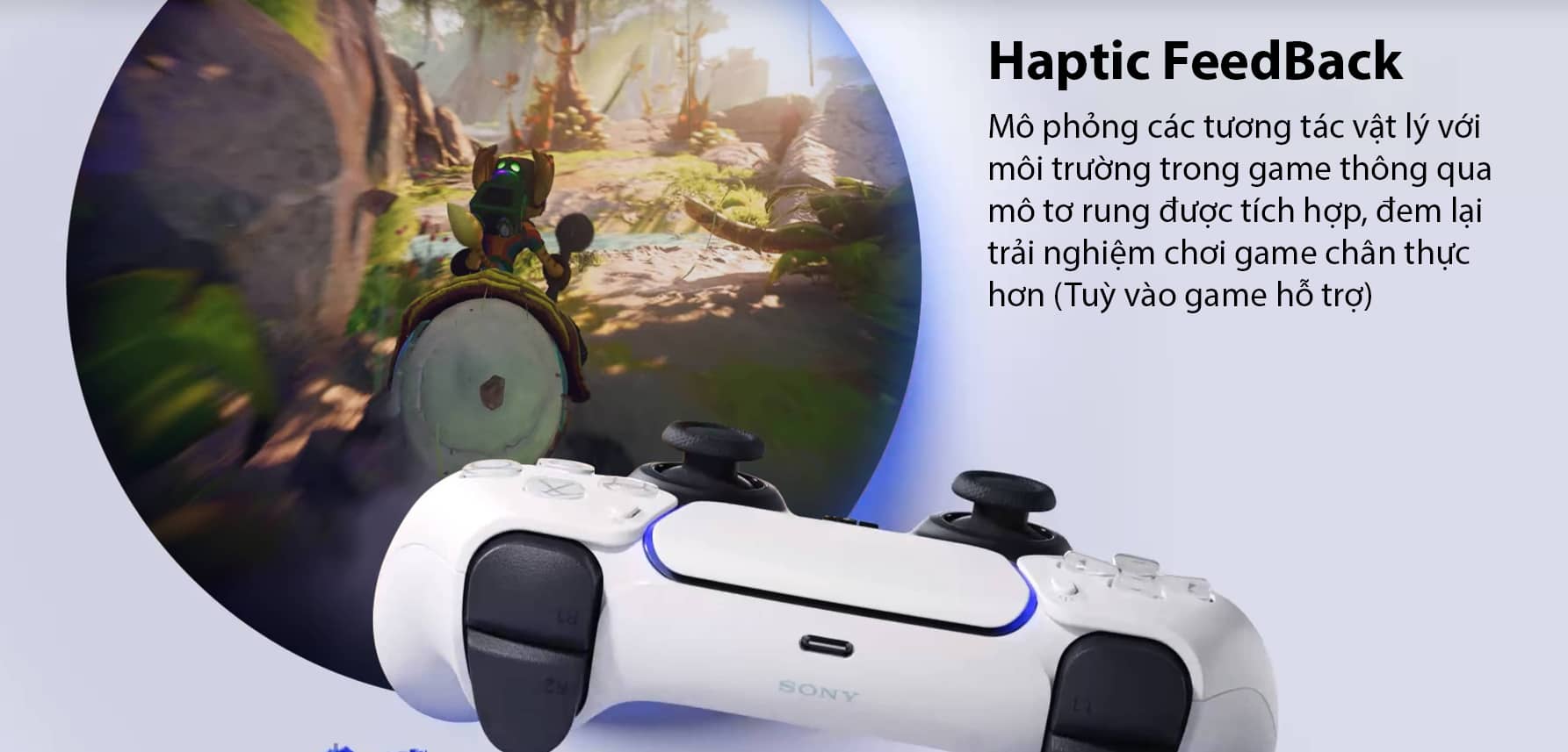 Tay cầm chơi Game Sony PS5 DualSense Đen 3