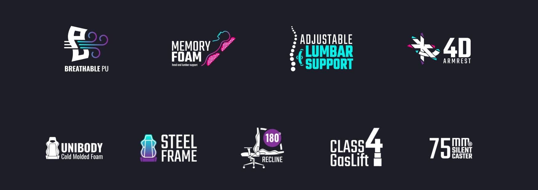 Ghế Gamer Cooler Master CALIBER X2 CAMMY SF6 GAMING CHAIR ảnh 2