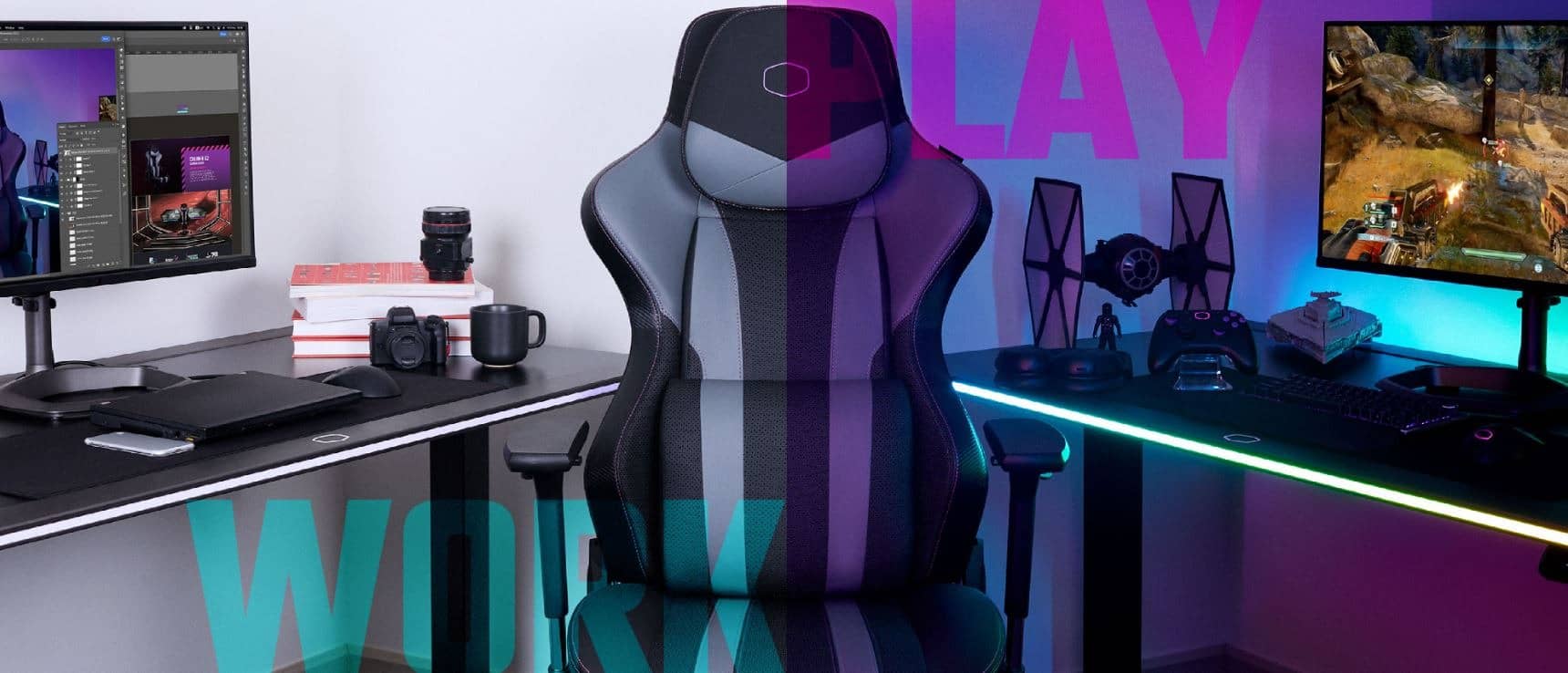 Ghế Gamer Cooler Master CALIBER X2 CAMMY SF6 GAMING CHAIR ảnh 3