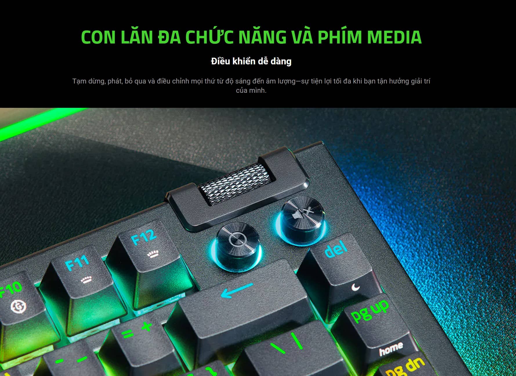 Bàn phím cơ có dây Razer BlackWidow V4 75% RGB
