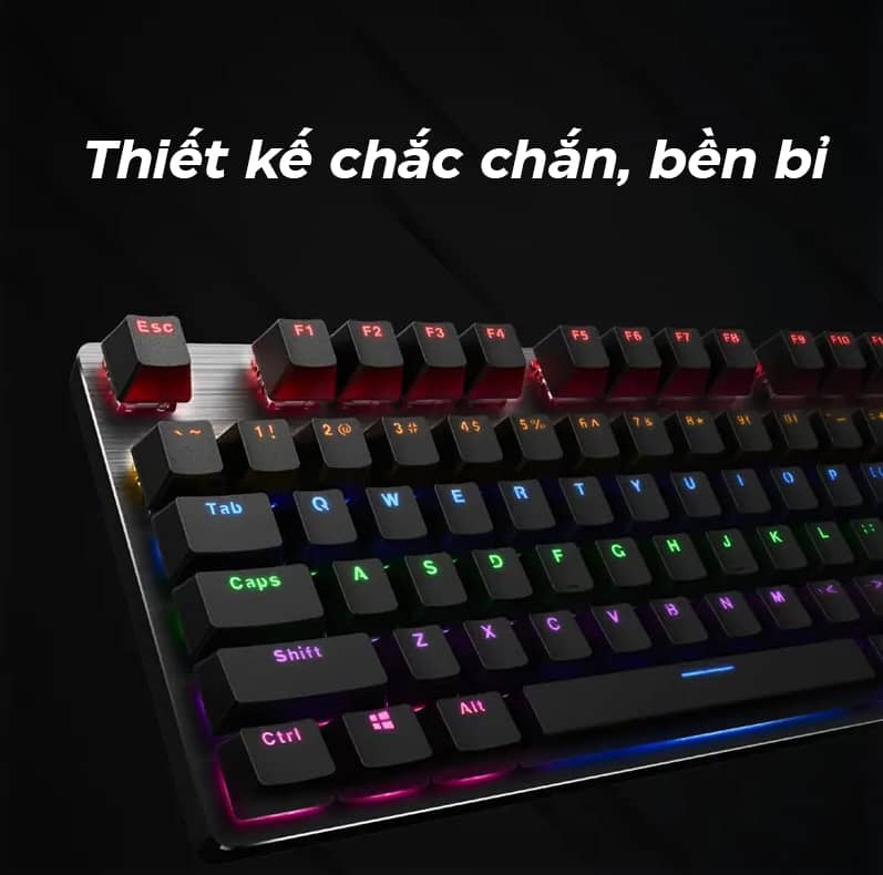 Bàn phím cơ gaming có dây Rapoo V500 Pro Black 4