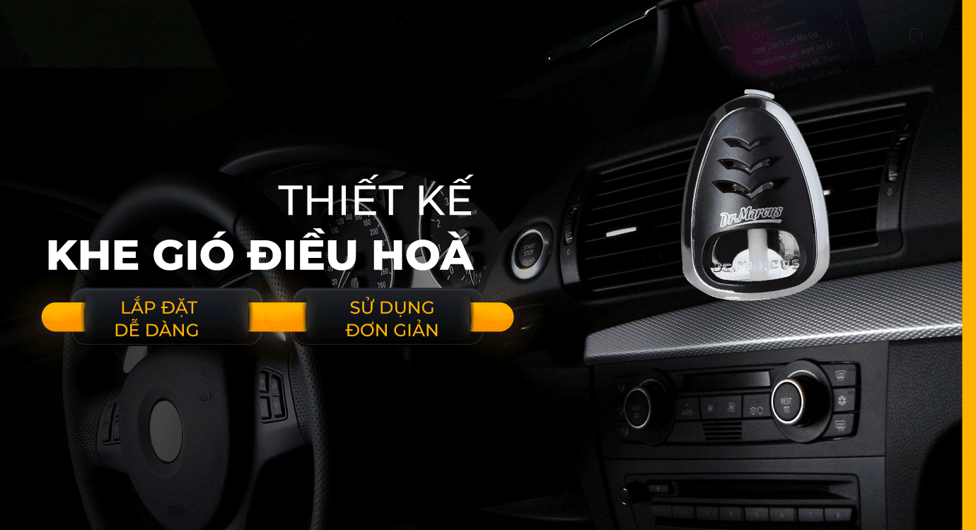 Nước hoa kẹp cửa gió DR.MARCUS SPEAKER 8ml - Hương New Car