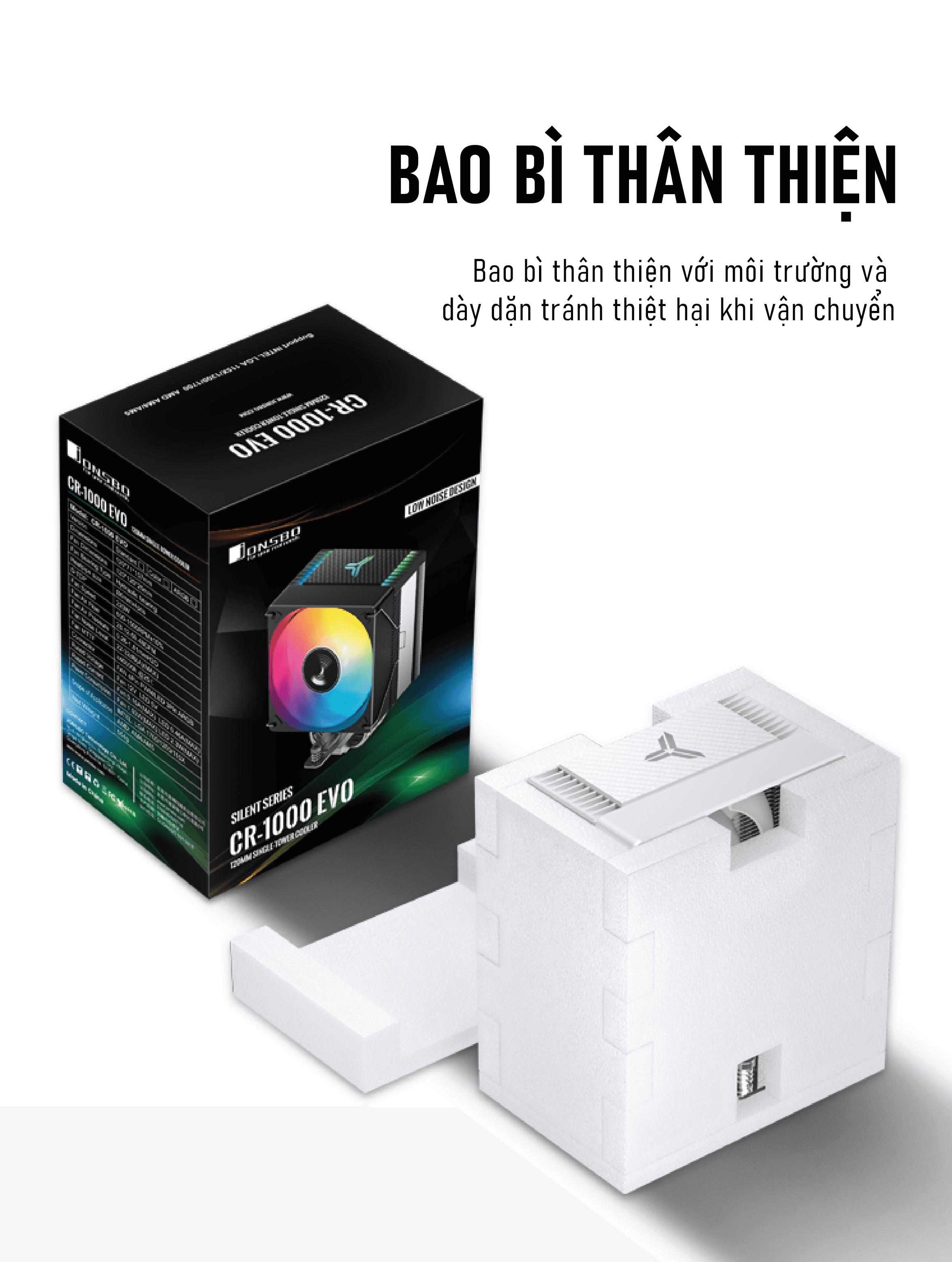 Tản Nhiệt Khí Jonsbo CR-1000 EVO ARGB Black