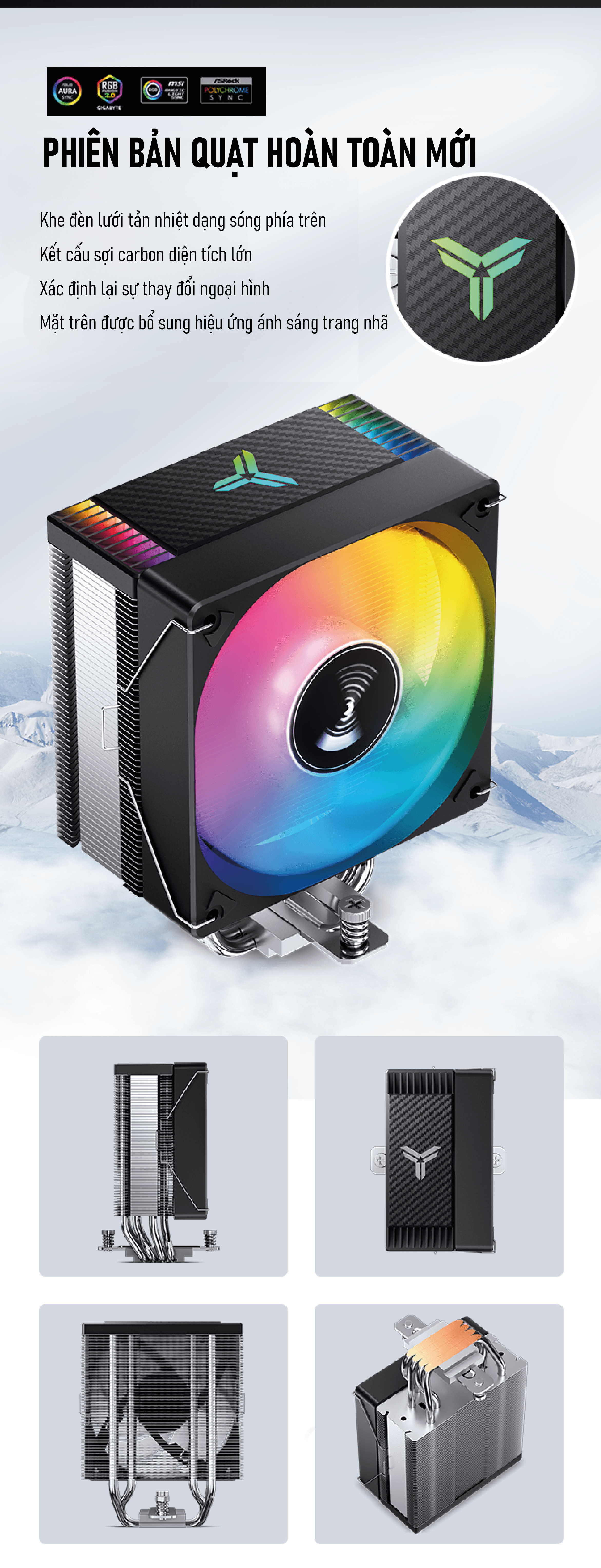 Tản Nhiệt Khí Jonsbo CR-1000 EVO ARGB Black