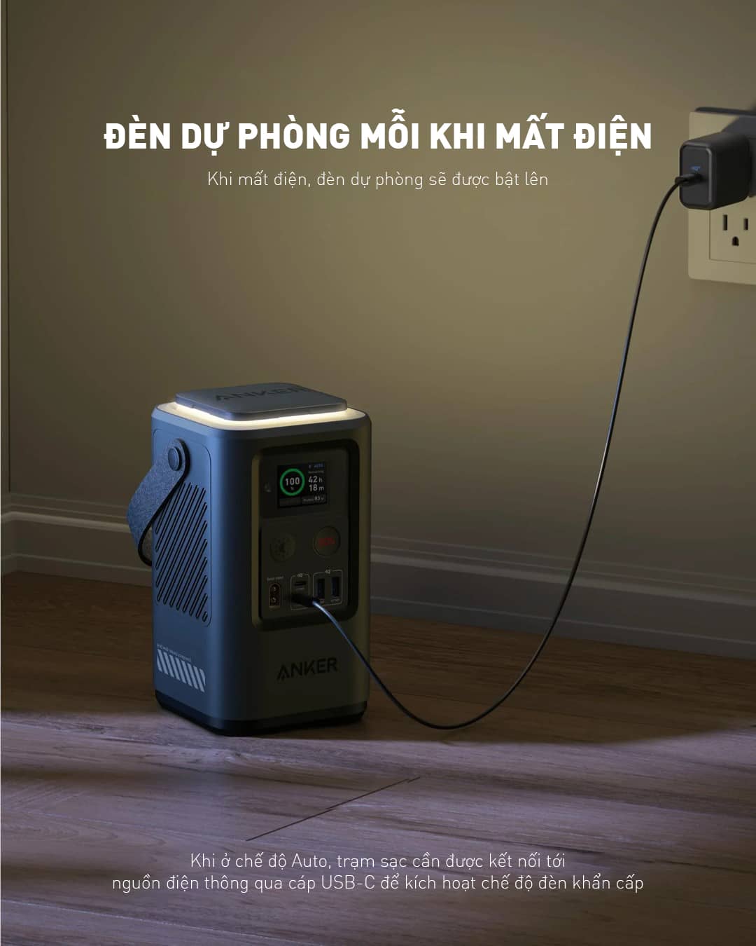 Trạm sạc dự phòng Anker 548 - A1294 - 60.000mAh - Màu đen