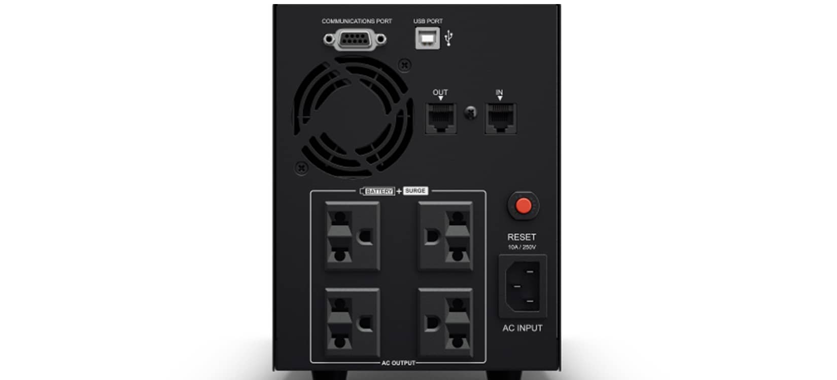 Mặt sau UPS Cyber Power VALUE2200ELCD