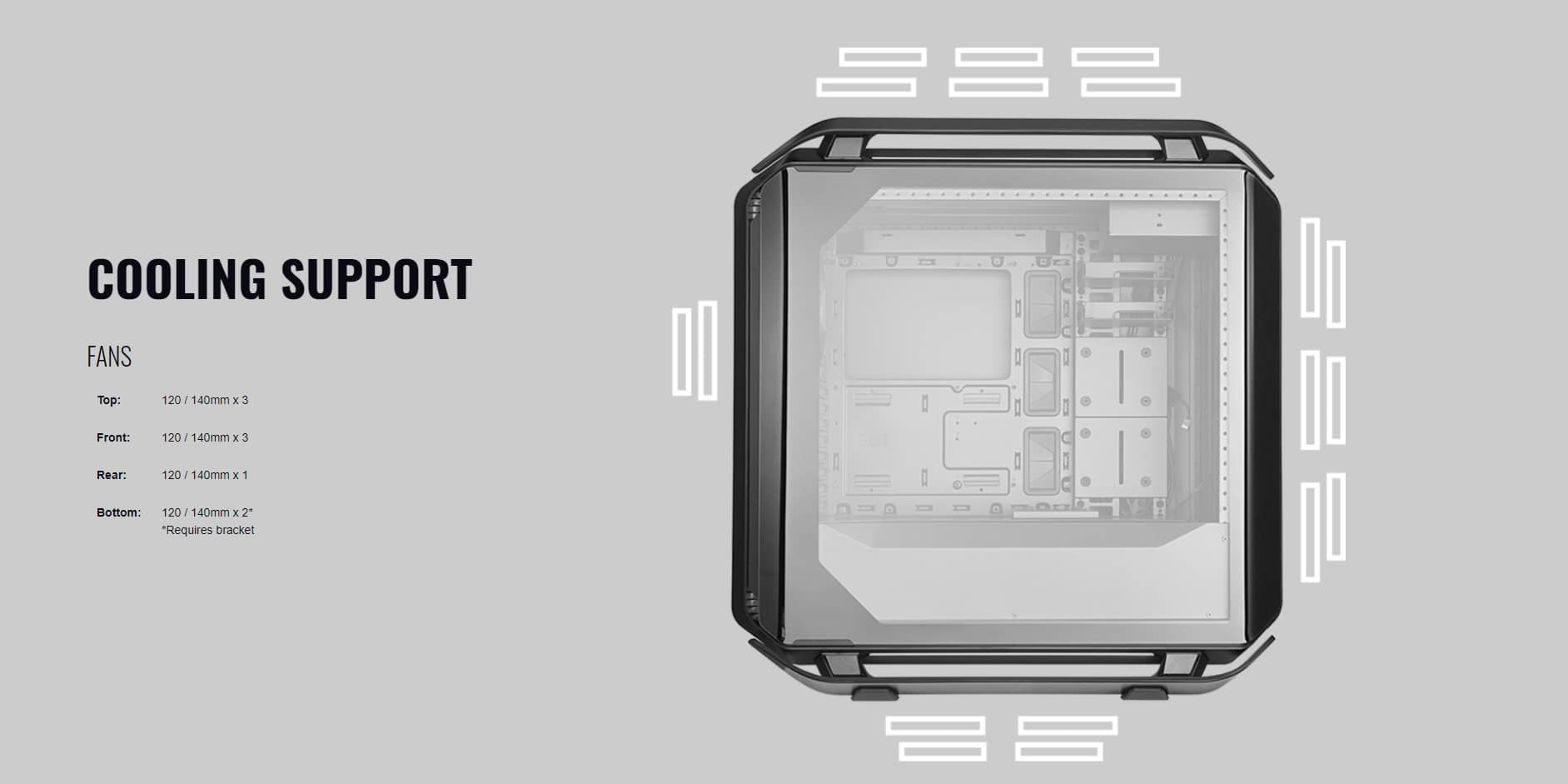 Case Cooler Master Cosmos C700P Black Edition (Mid Tower/Màu Đen) giới thiệu 12