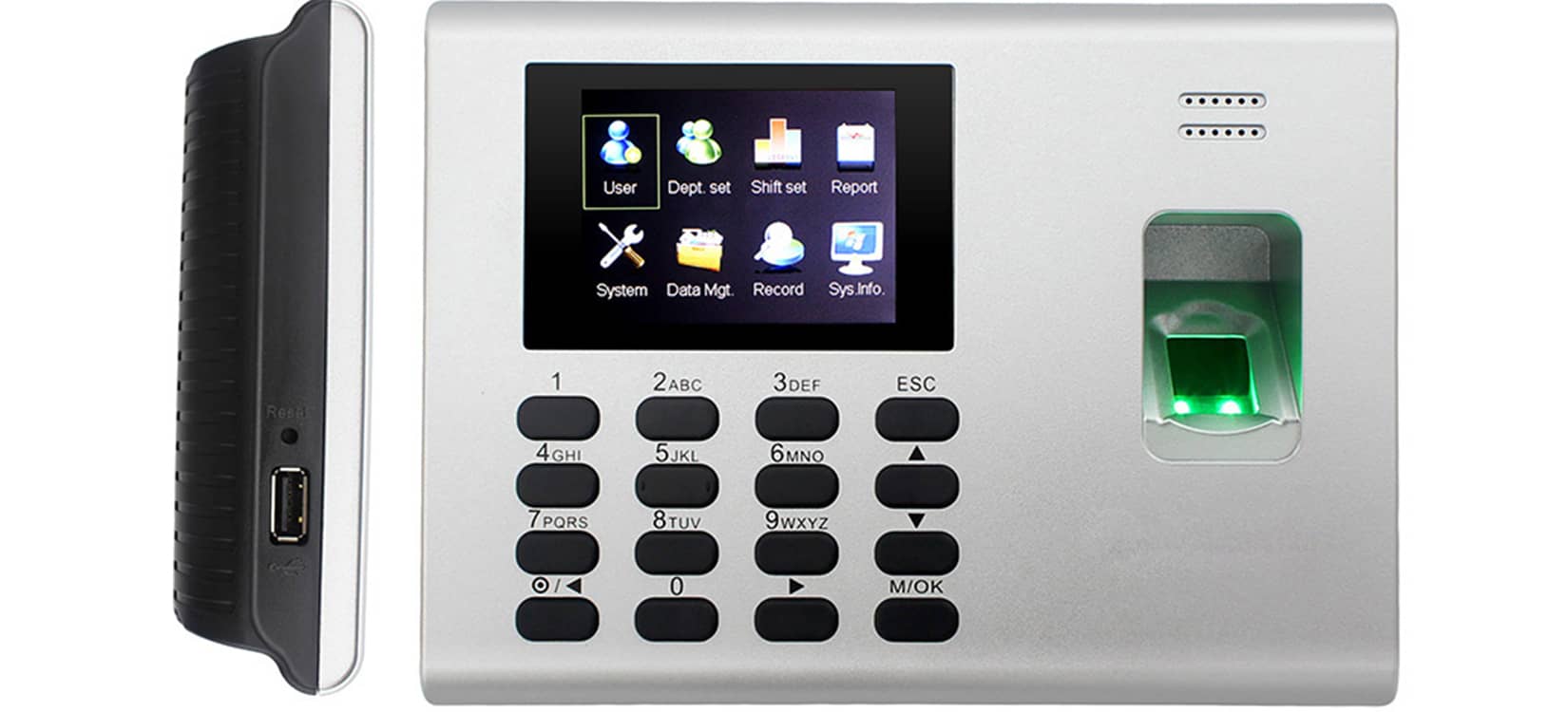 Máy chấm công vân tay và thẻ ZKTeco K40 _1