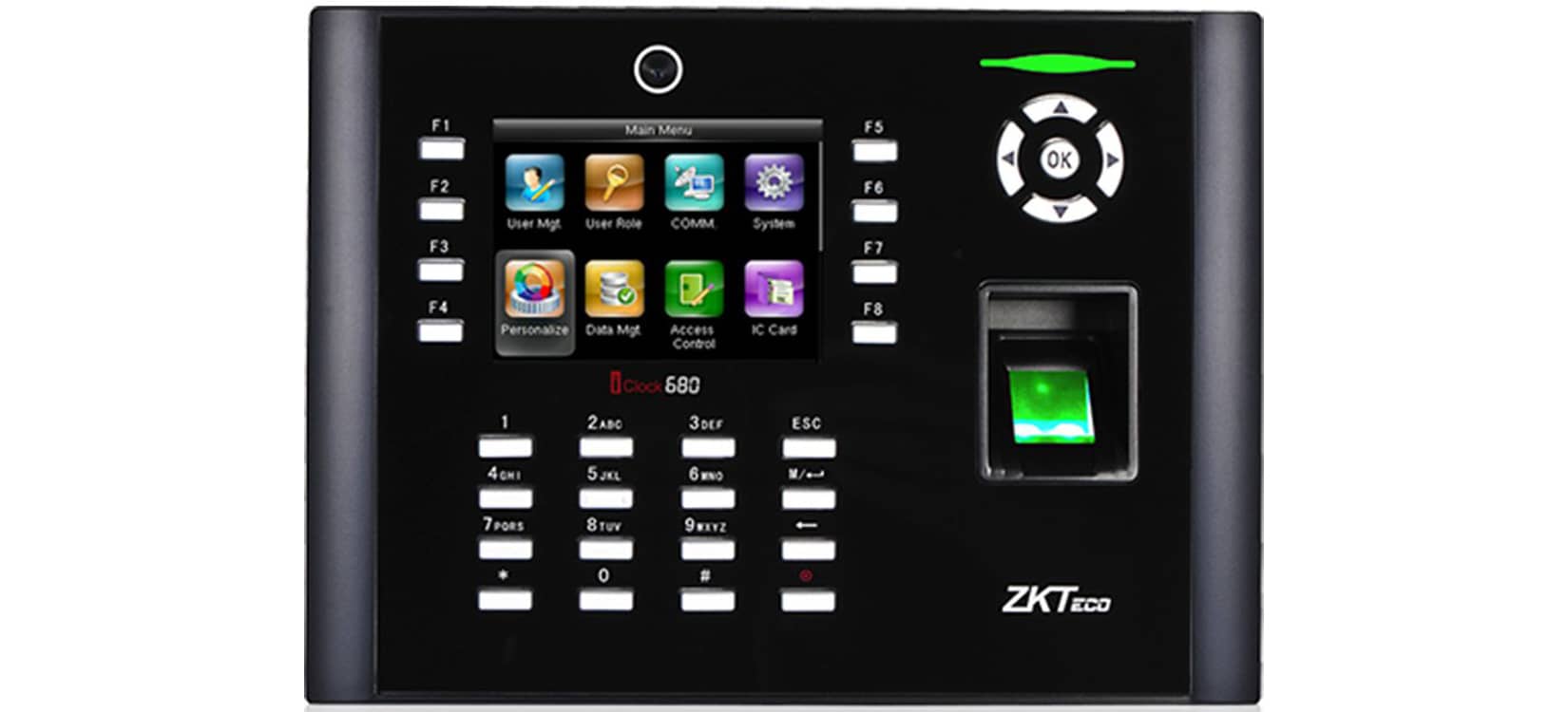 Máy chấm công vân tay và thẻ ZKTeco Iclock 680_3