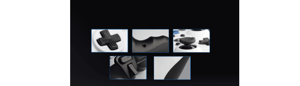 Tay cầm chơi game có dây Rapoo V600 màu đỏ sử dụng layout nút quen thuộc