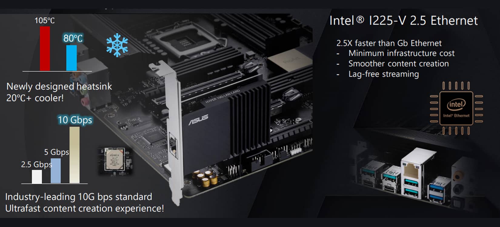 Mainboard ASUS ProArt Z490-CREATOR 10G (Intel Z490, Socket 1200, ATX, 4 khe RAM DDR4)