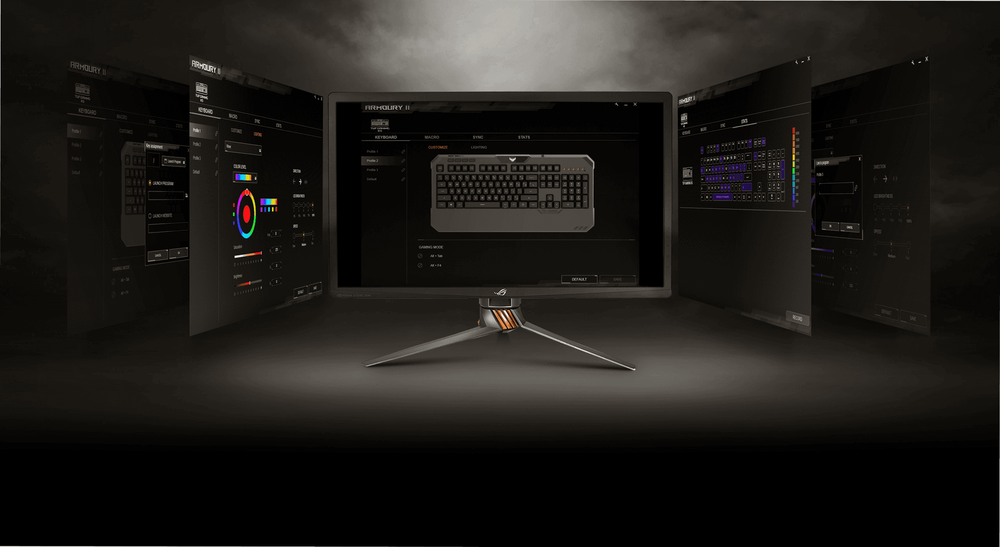 Phần mêm của Bàn phím chơi game Asus TUF K5 (USB/RGB/Đen