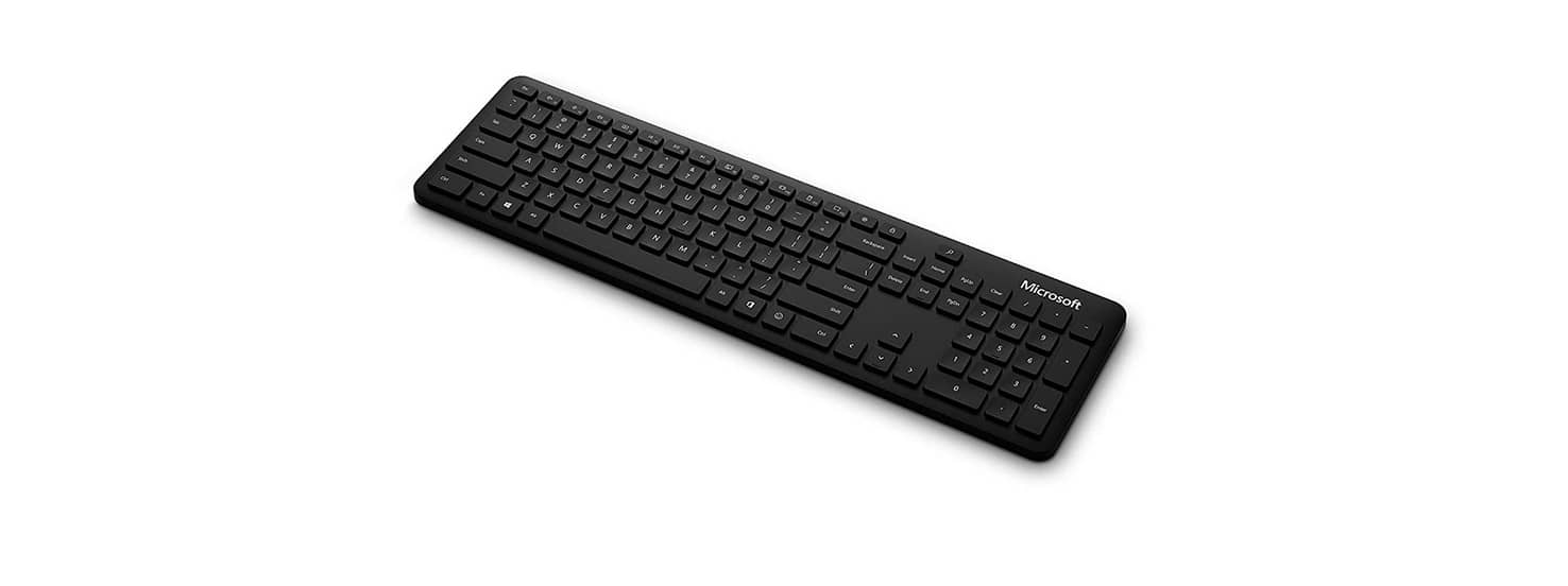 Bàn phím không dây Microsoft Atom Bluetooth (màu đen) (QSZ-00017) có các phím chức năng tiện lợi