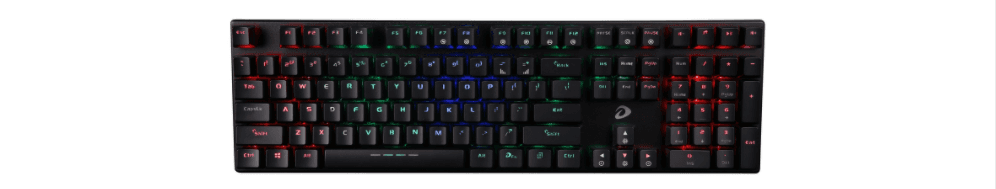 Bàn Phím cơ Dareu EK810 Multi-Led Black (USB/Multi Led/Blue switch) có thiết kế gọn gàng và bắt mắt