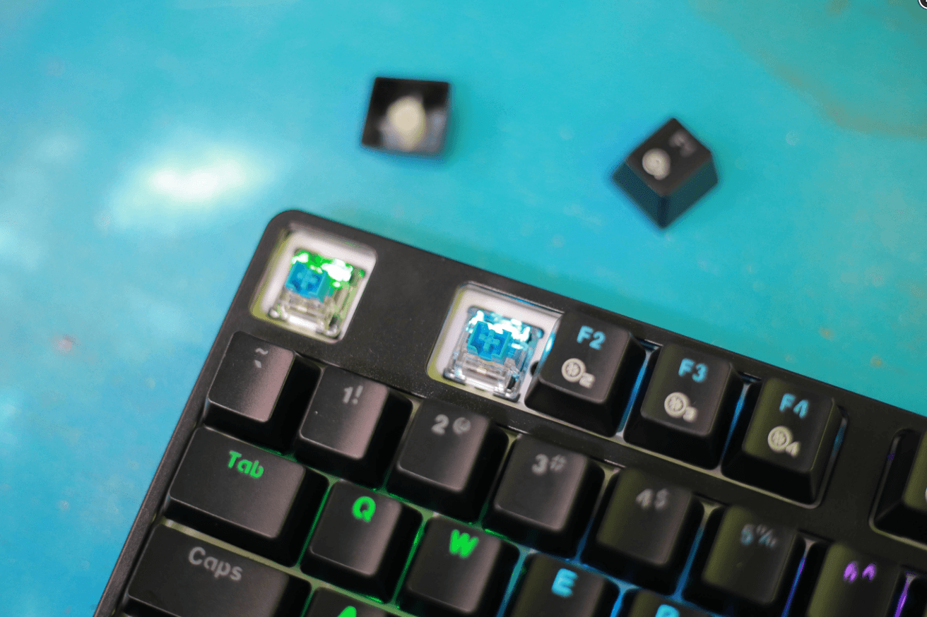 Bàn Phím cơ Dareu EK87 Multi-Led Black (USB/Multi Led/Blue switch) sử dụng switch D độc quyền