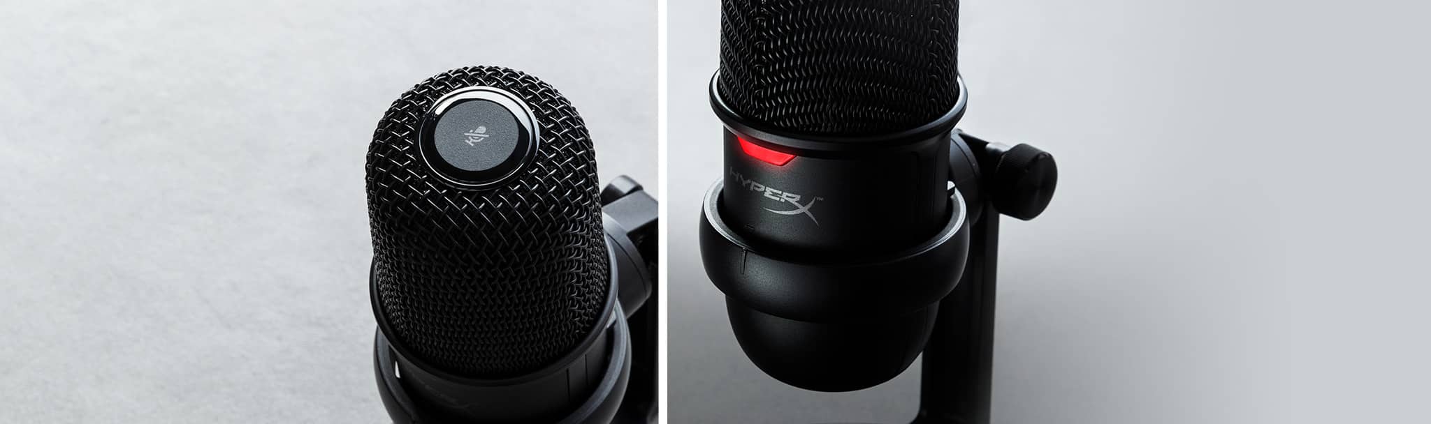 Microphone Kingston HyperX Solocast - Standalone Microphone HMIS1X-XX-BK/G có thể tắt tiếng chỉ với 1 chạm