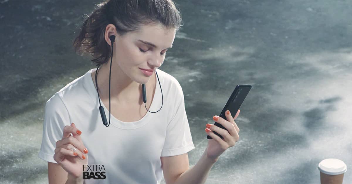 Tai nghe không dây Sony WI-XB400/LZ E Xanh có thiết kế thoải mái để đeo liên tục hàng giờ