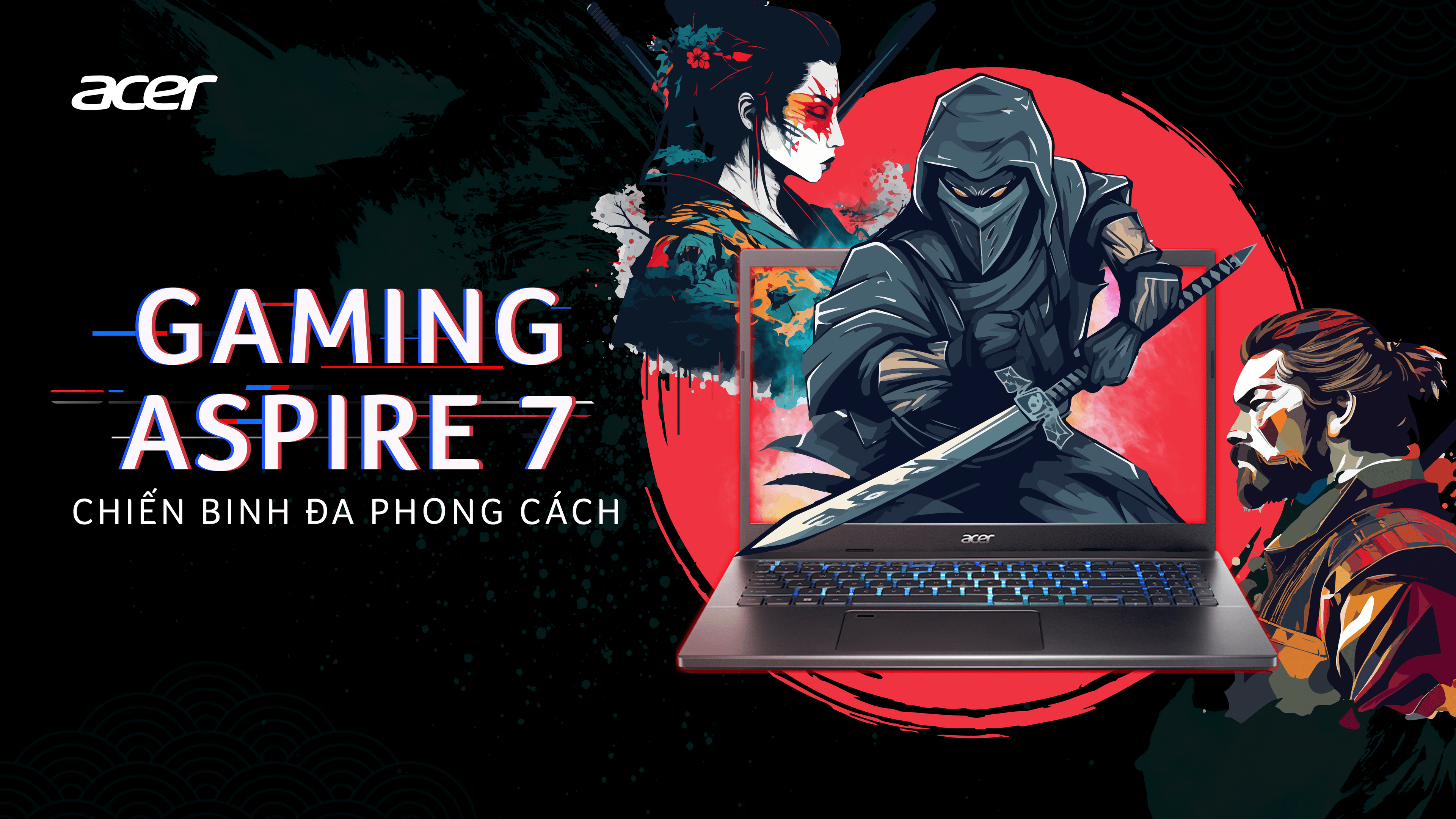 Gaming Aspire 7 2023 - Laptop đa nhiệm vừa học vừa chơi dành cho học sinh sinh viên