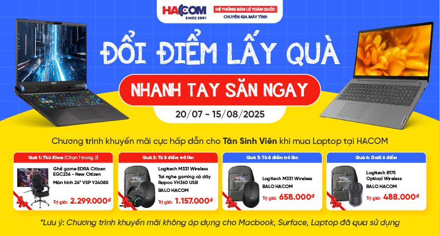 TÂN SINH VIÊN - ĐỔI ĐIỂM LẤY QUÀ