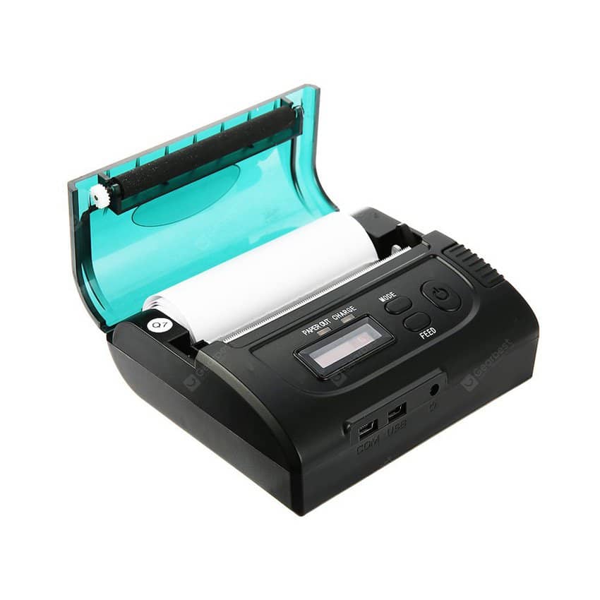 Tốc độ in nhanh Máy in hóa đơn Bluetooth ZJ 8002 di động