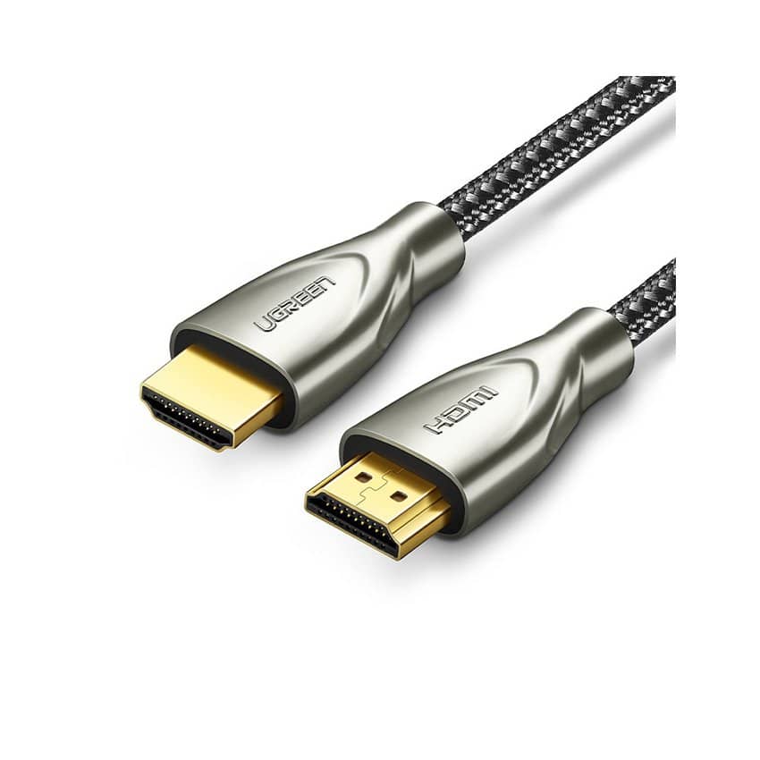Cáp HDMI 5m Ugreen 50110, Carbon, chuẩn 4K@60MHz, mạ vàng cao cấp
