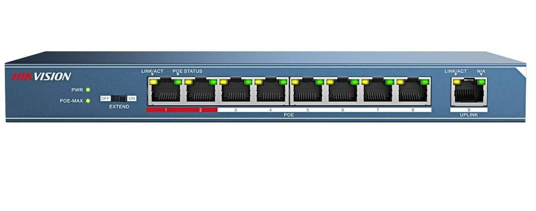 Switch POE 8 cổng Hikvision DS-3E0109P-E/M 1