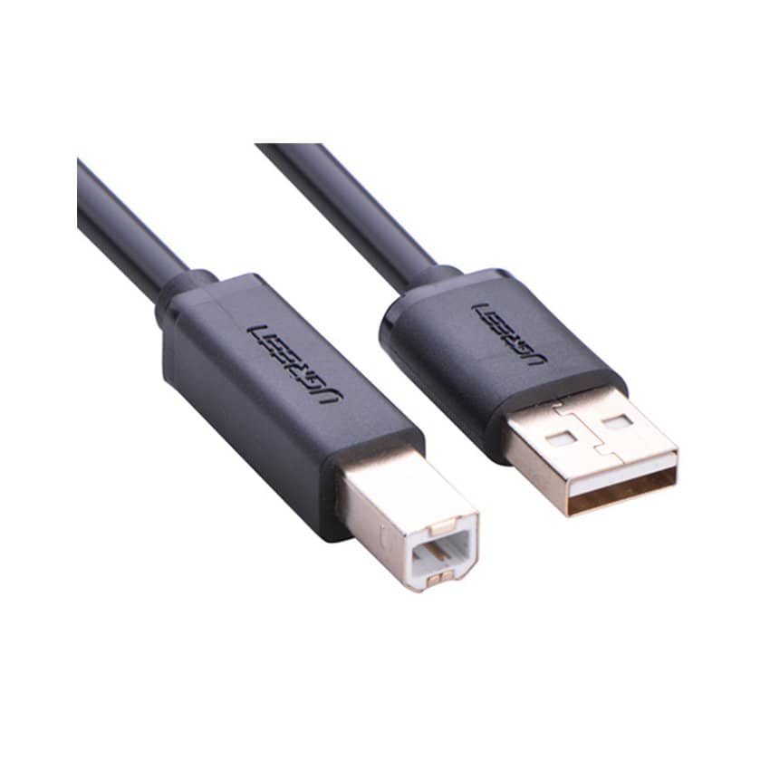 Cáp máy in 1,5m Ugreen 10350 USB 2.0 - Đầu mạ vàng