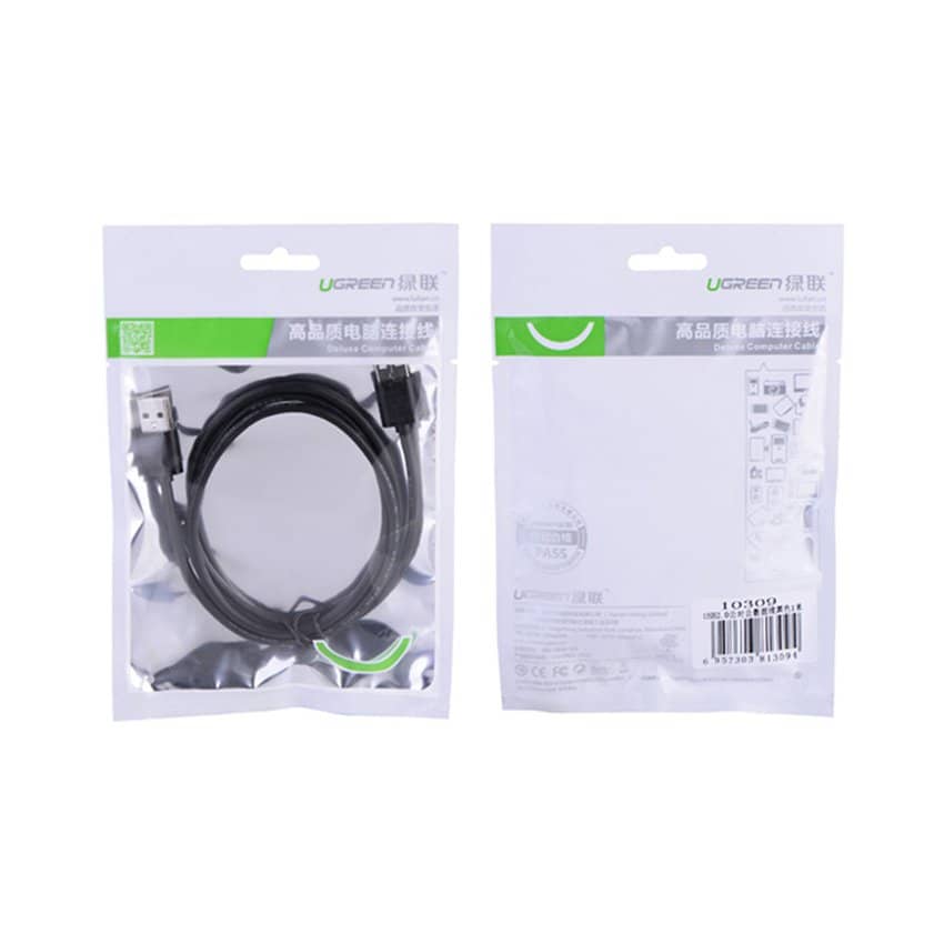 Cáp máy in 1,5m Ugreen 10350 USB 2.0 - Đầu mạ vàng 2