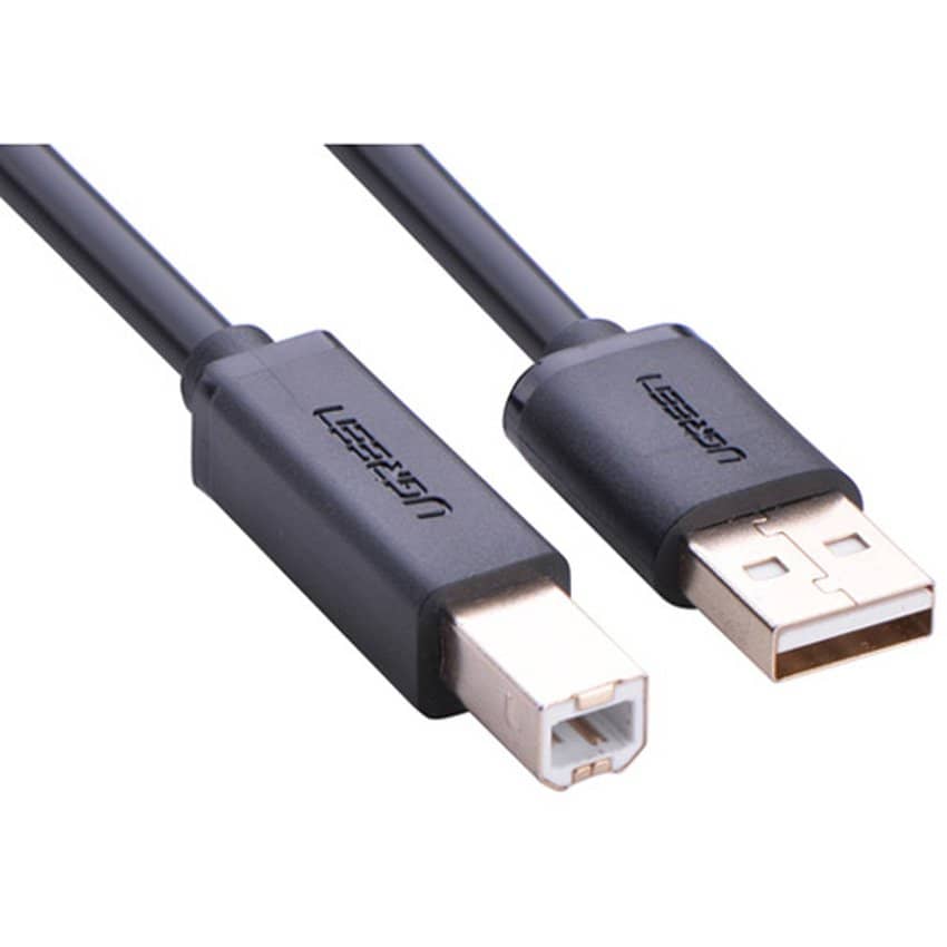 Cáp máy in 5m Ugreen 10352 USB 2.0 - Đầu mạ vàng 3