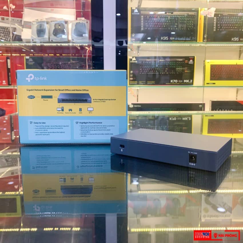 Switch TP-Link LS108G (8 cổng RJ45 10/100/1000Mbps - Vỏ kim loại) ảnh 2