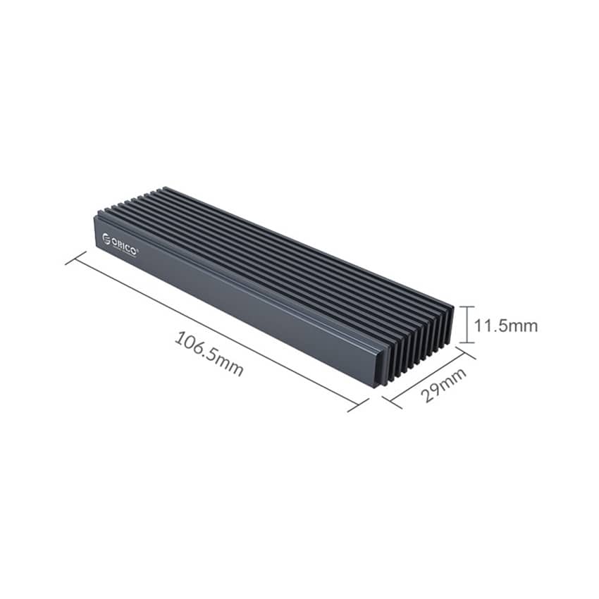 Hộp ổ cứng SSD ORICO M2PJ-C3-GY NVME M.2 Tốc độ 10Gbps. 4