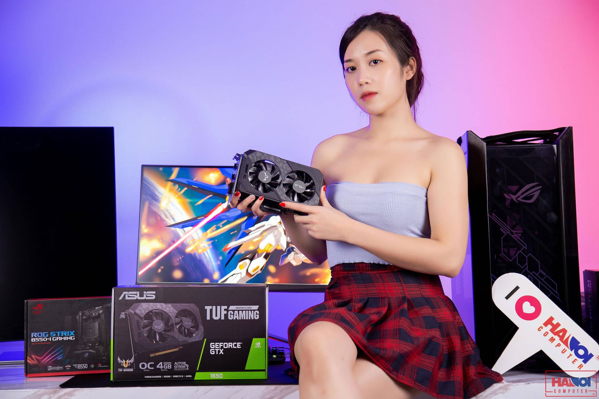 Card màn hình Asus TUF GTX 1650-4GD6-P-GAMING