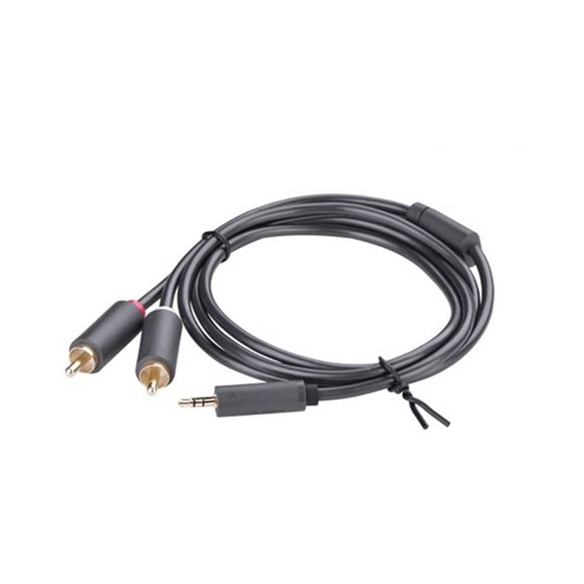 Cáp Audio 10m Ugreen 10514 từ 1 giắc 3.5mm 1 đực sang 2RCA đực 3