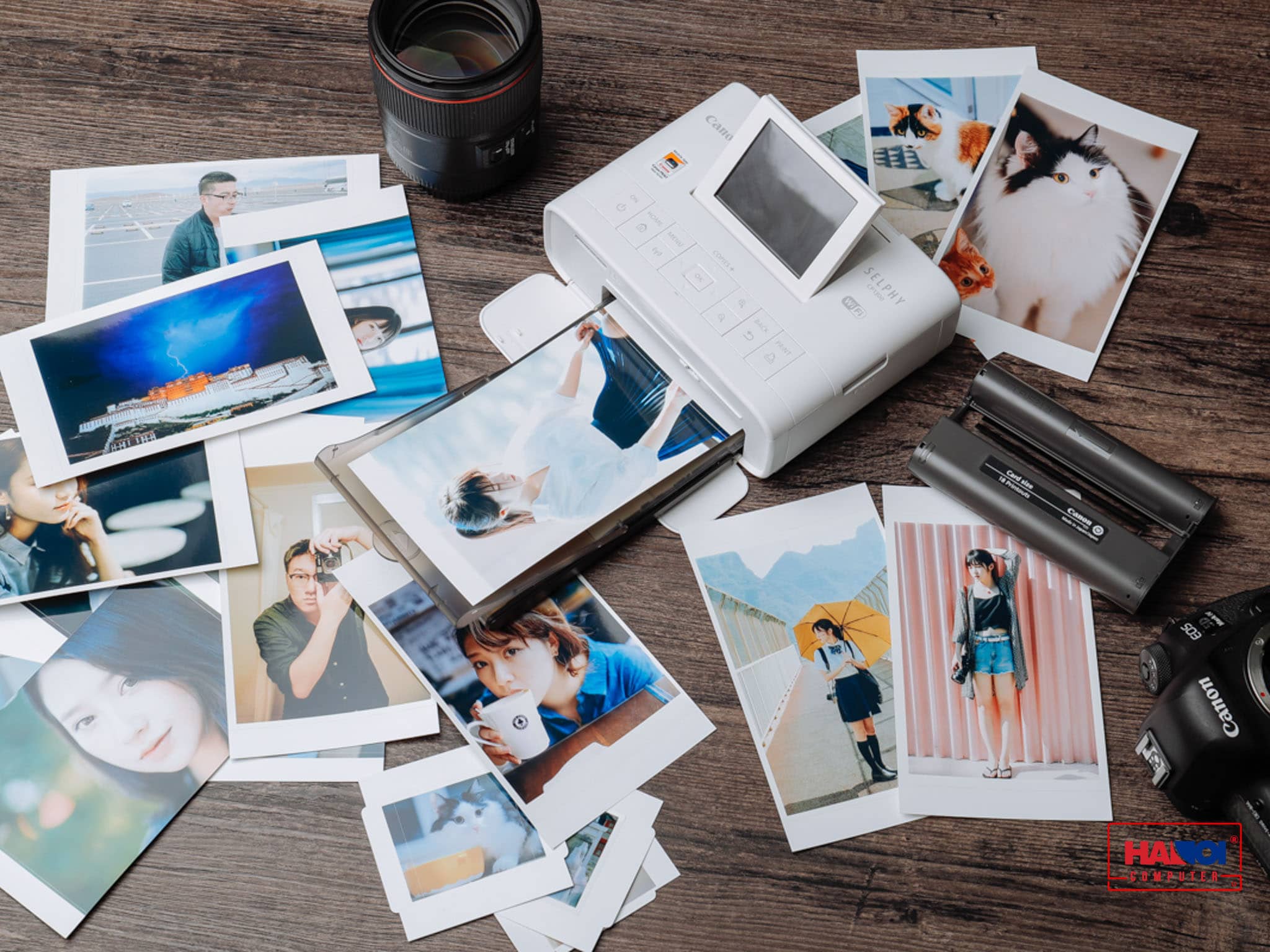 Máy in Canon SELPHY CP1300 (Máy in di động - In màu - Màu trắng_01