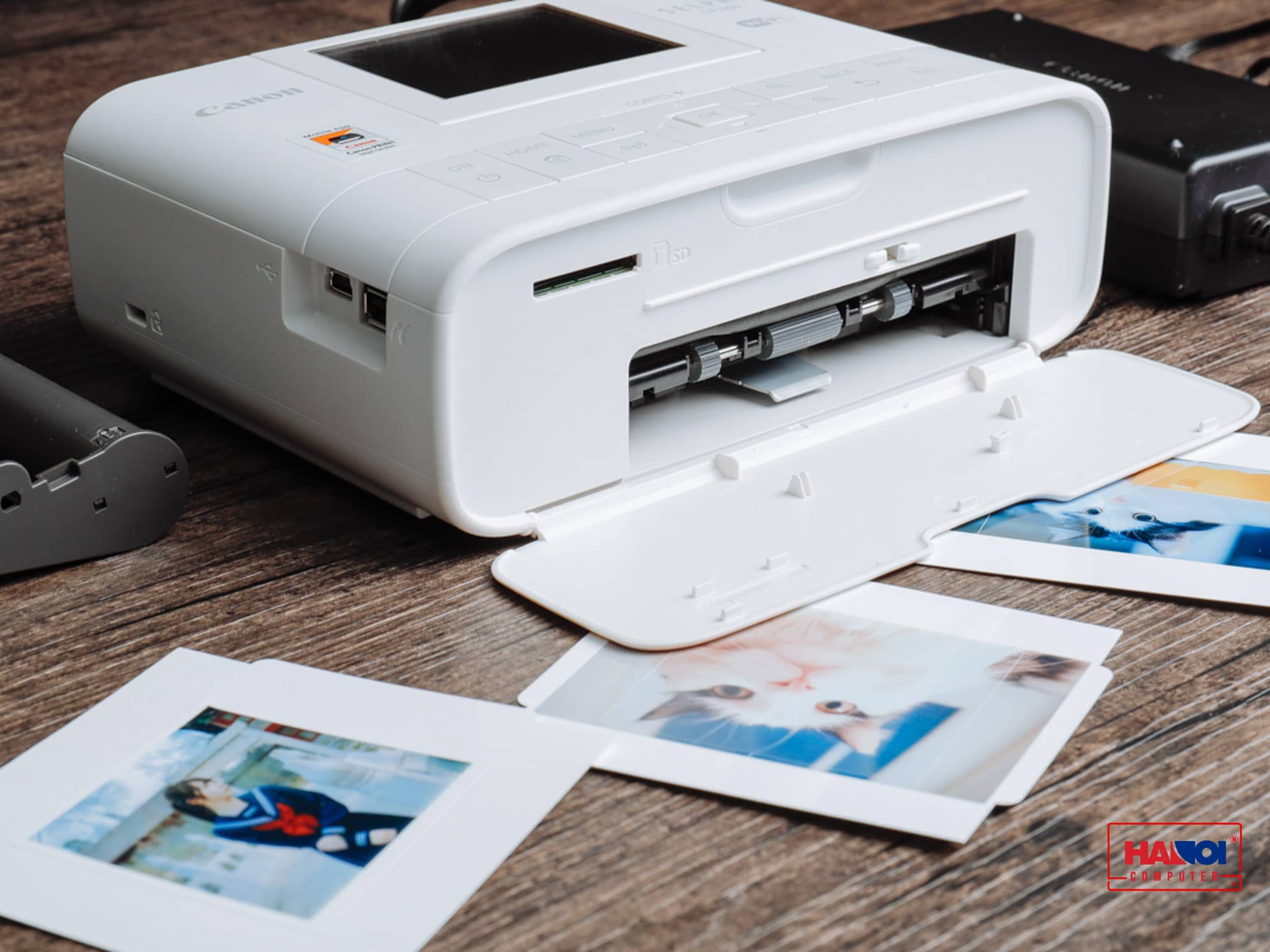 Tiện lợi với Máy in Canon SELPHY CP1300 (Máy in di động - In màu - Màu trắng