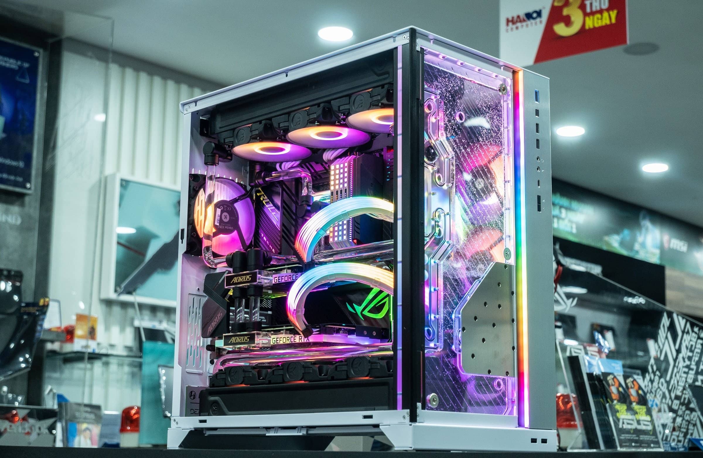 Card màn hình Gigabyte RTX 3090 AORUS XTREME WATERFORCE WB - 24GD