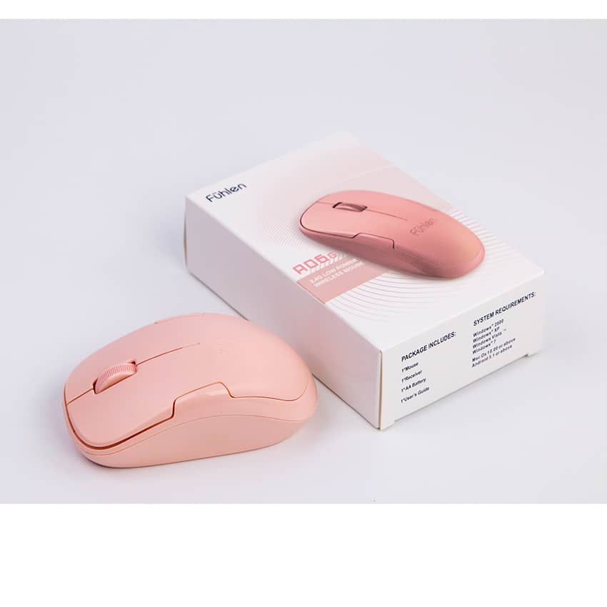Chuột Fuhlen A06G hồng (USB) 1