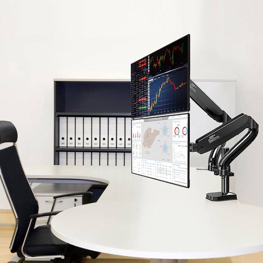 Giá treo 2 màn máy tính KALOC KLC-DS90-2