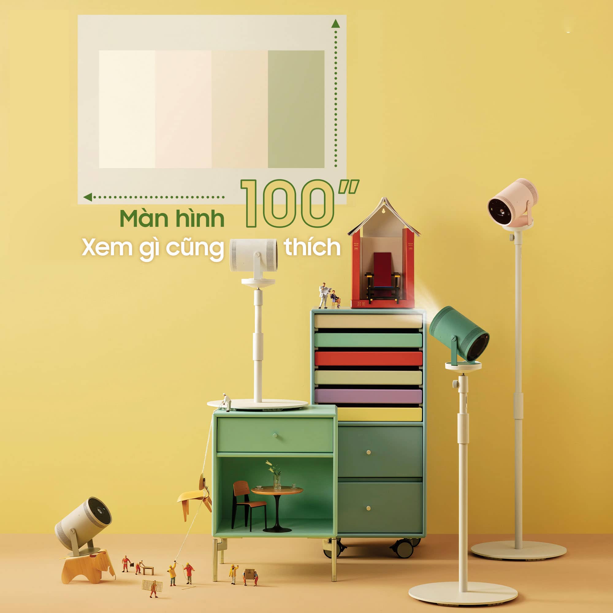 Máy chiếu mini Samsung The Freestyle 100inch 2