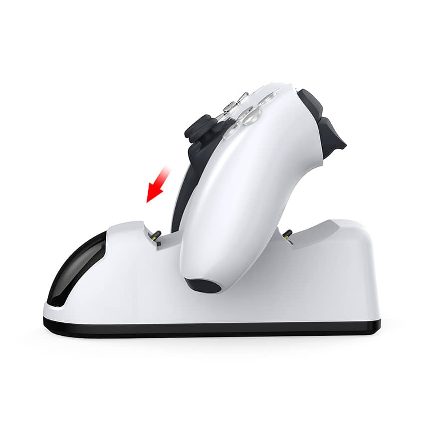 Dock sạc nhanh 2 tay cầm PS5 DOBE TP5-0515B màu trắng