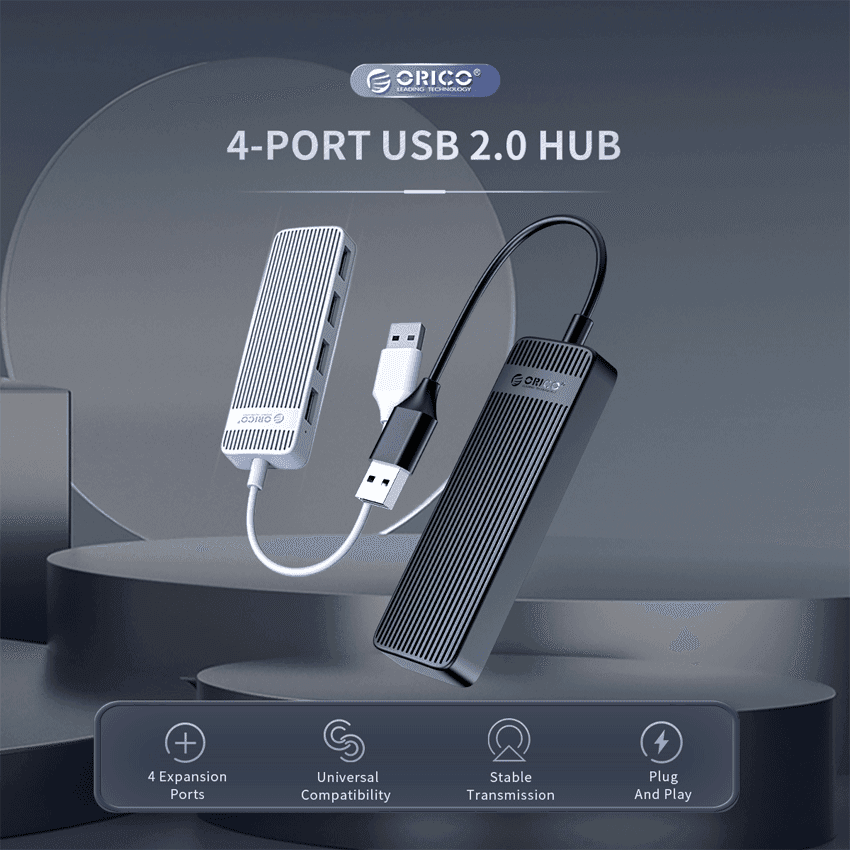 Bộ chia USB Từ 1 ra 4 cổng USB 2.0 Orico