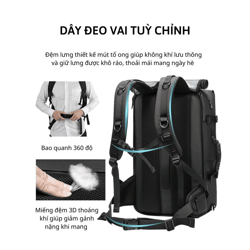 Balo Du Lịch Nam Chống Nước Outwalk Martin